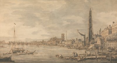 Die Stadt Westminster von der Nähe des York Water Gate von Giovanni Antonio Canal